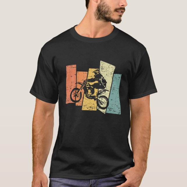 Camiseta Motocross Dirt Retro Vintage Motocross Moto Motocr (Anverso)