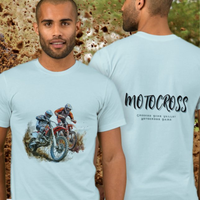 Camiseta Motocross Dirtbikes Carreras Texto al reverso (Subido por el creador)