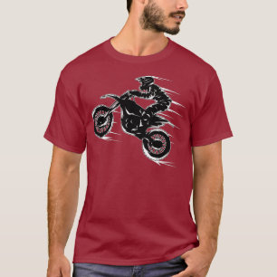 Camiseta Motocross Drag Racer Dirt Biker Motorsports