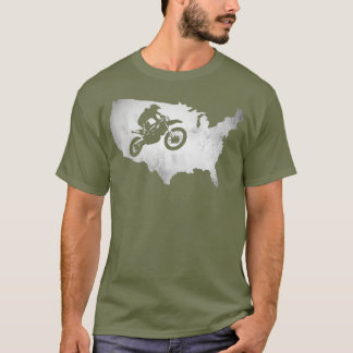 Camiseta Motocross Enduro de moto sucia estadounidense vint