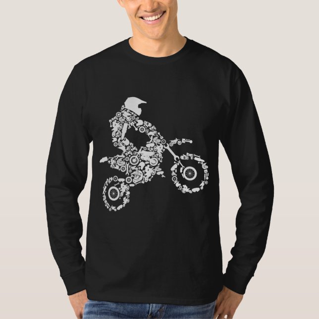 Camiseta Motocross enduro Dirt Bike Rider Boys en bicicleta (Anverso)