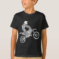 Motocross enduro Dirt Bike Rider Boys en bicicleta