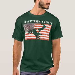 Camiseta Motocross Enduro Dirt Bike Riers Bandera Americana