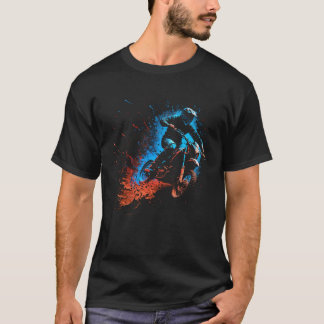 Camiseta Motocross Flames Offroad Motorcycle Dirtbike