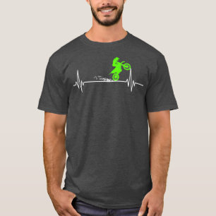 Camiseta Motocross Heartbeat Enduro Bicicleta Dirt