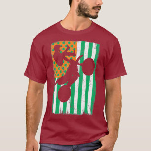 Camiseta Motocross Irlanda Estados Unidos Bandera de Estado