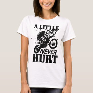 Camiseta Motocross Little Dirt Never Hurt Dirt Bike MX・