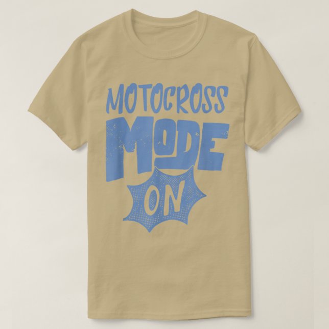 Camiseta Motocross Mode On Funny Motocross Biker (Diseño del anverso)