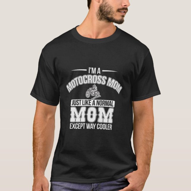Camiseta Motocross Mom Dirt Bike Carreras Braap Mama (Anverso)