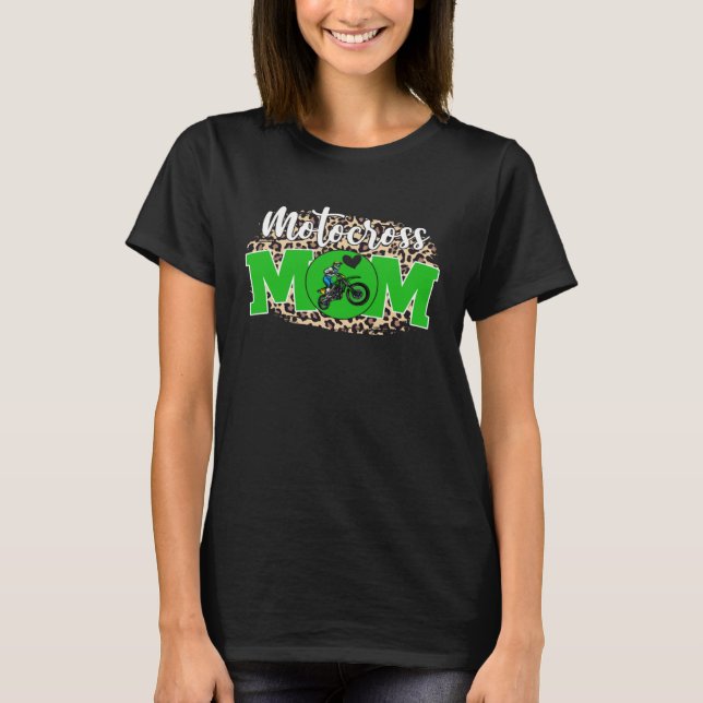 Camiseta Motocross Mom  Mother's Day For Mom Game Day Outfi (Anverso)