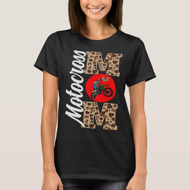 Camiseta Motocross Mom Motheru2019s Day Motocross Sport  Wo (Anverso)