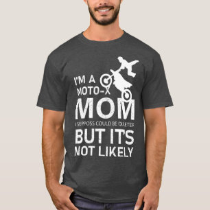 Camiseta Motocross Mom Proud moto racer mamá Día de la Madr