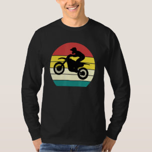 Camiseta Motocross moto vintage de motociclismo sucio Retro