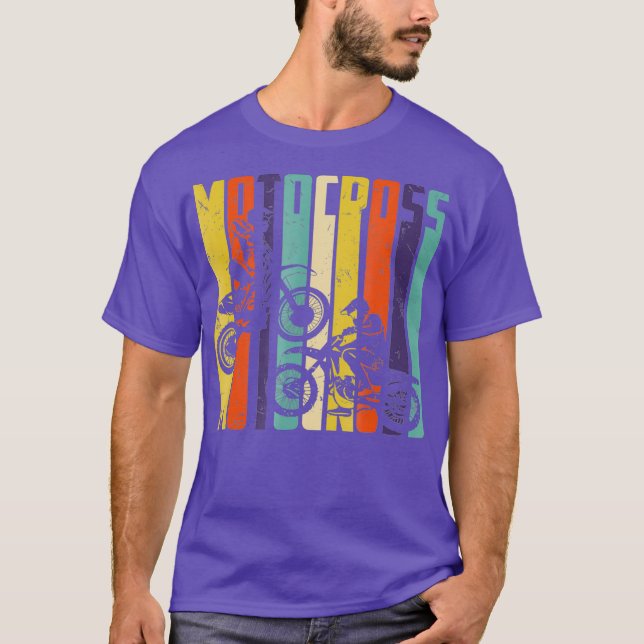 Camiseta Motocross Motocross Mens Retro Vintage (Anverso)
