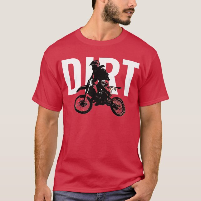 Camiseta Motocross Motorcycle Sport Pop Art Dirt (Anverso)