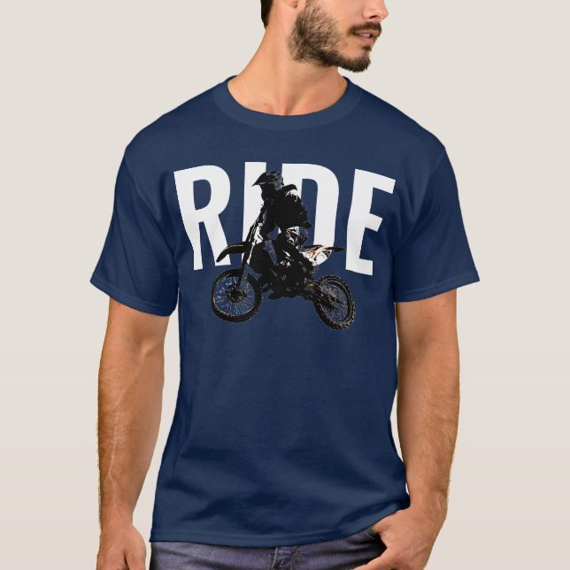 Camiseta Motocross Motorcycle Sport Pop Art Ride (Anverso)