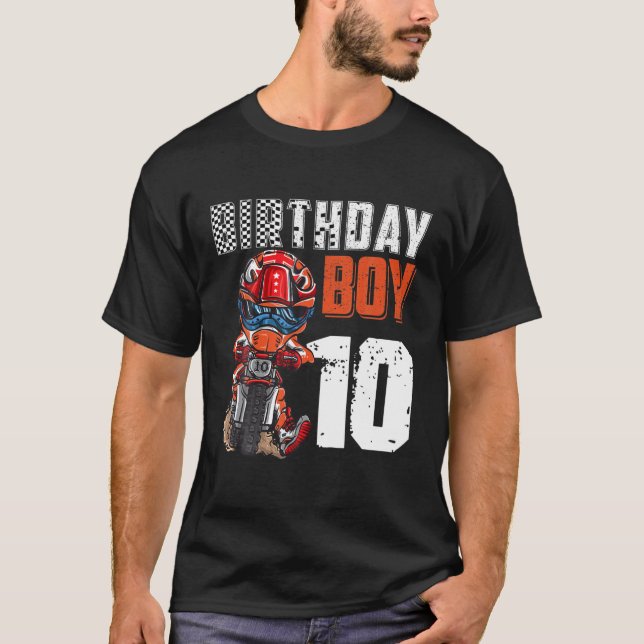 Camiseta Motocross MX 10Th Gift Bike Birth (Anverso)