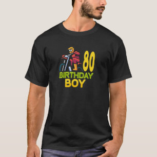 Camiseta Motocross MX 80th Birthday Party Dirt Bike 80 Year