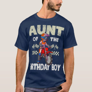 Camiseta Motocross MX Aunt Birthday Boy MX Family Dirt