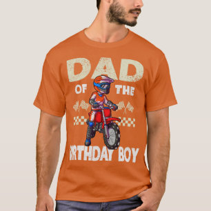 Camiseta Motocross MX Dad Dad Birthday Boy MX Familia Dirt 