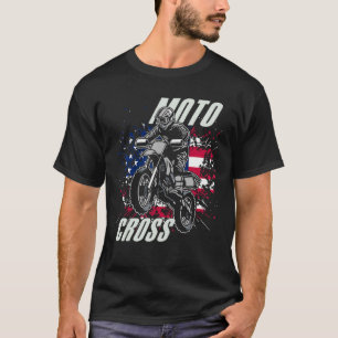 Camiseta Motocross Mx De Bandera Dirtbike