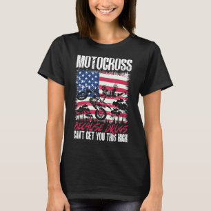 Camiseta Motocross MX de la bandera de EE.UU. porque las dr
