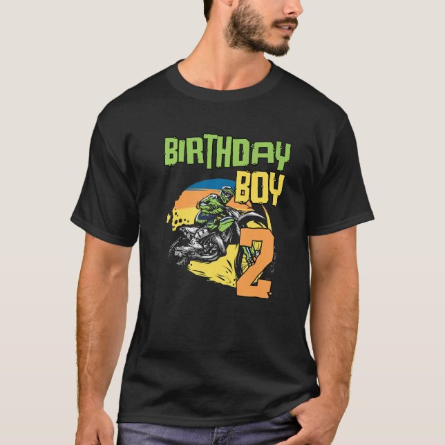 Camiseta Motocross Mx fiesta de cumpleaños de ciclismo de t (Anverso)