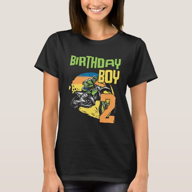 Camiseta Motocross Mx fiesta de cumpleaños de ciclismo de t (Anverso)