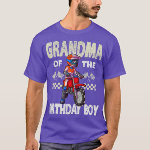 Camiseta Motocross MX Grandma Birthday Boy MX Family Dirt B