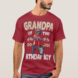 Camiseta Motocross MX Grandpa Birthday Boy MX Family Dirt