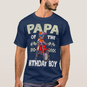 Camiseta Motocross MX Papa Birthday Boy MX Family Dirt
