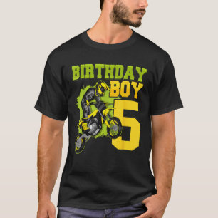 Camiseta Motocross MX Regalo de 5º cumpleaños Moto de tierr
