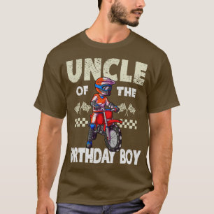 Camiseta Motocross MX Uncle Birthday Boy MX Bik Dirt Family