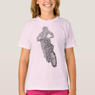 Camiseta Motocross Off Road Trial Bicicleta Word Art