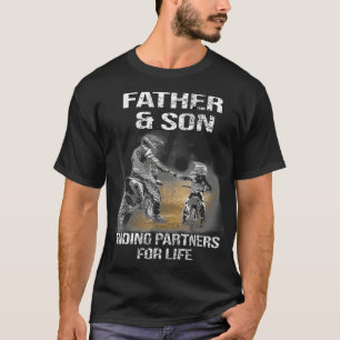 Camiseta Motocross padre e hijo viajando en pareja para la 