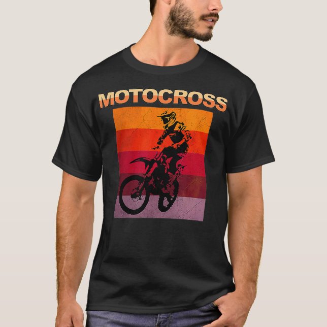Camiseta Motocross Retro Dirt Bike Vintage Motorcycle (Anverso)