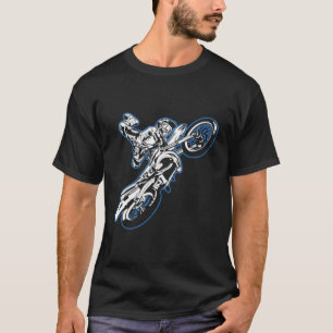 Camiseta Motocross Rider en bicicleta de suciedad extrema
