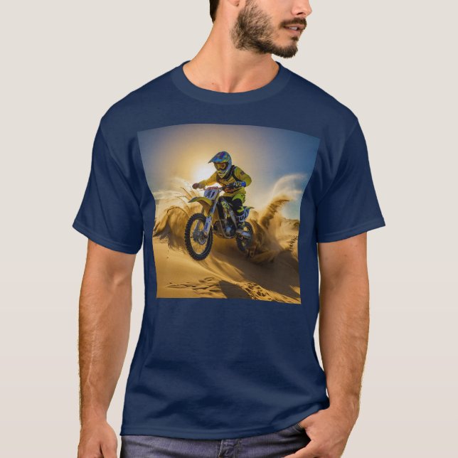 Camiseta Motocross Riding en las dunas (Anverso)
