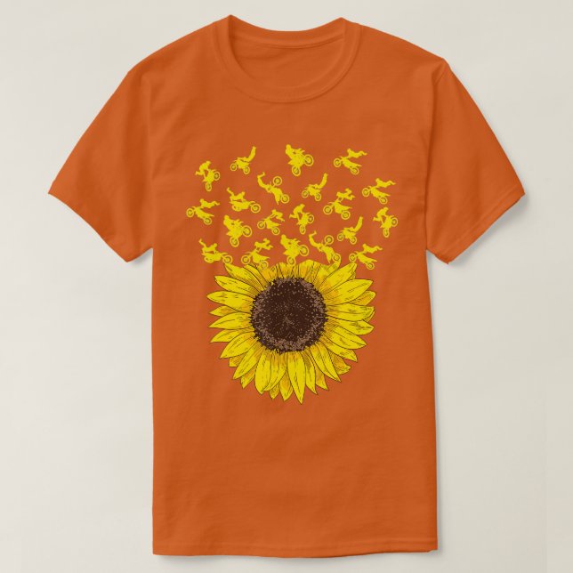 Camiseta Motocross Sunflower Gift for Biker and Dirt Bike L (Diseño del anverso)