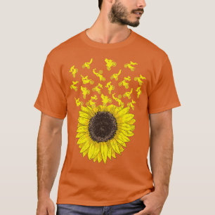 Camiseta Motocross Sunflower Gift for Biker and Dirt Bike L