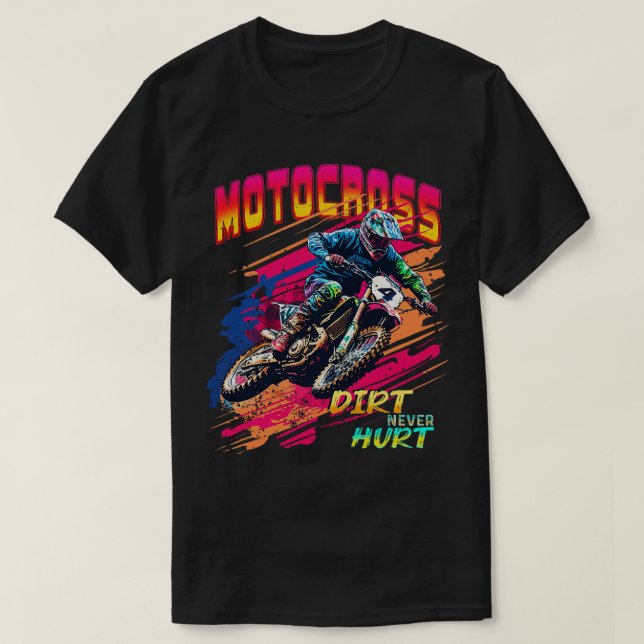 Camiseta Motocross Supercross Race Dirt Bike Carreras Dirt  (Diseño del anverso)