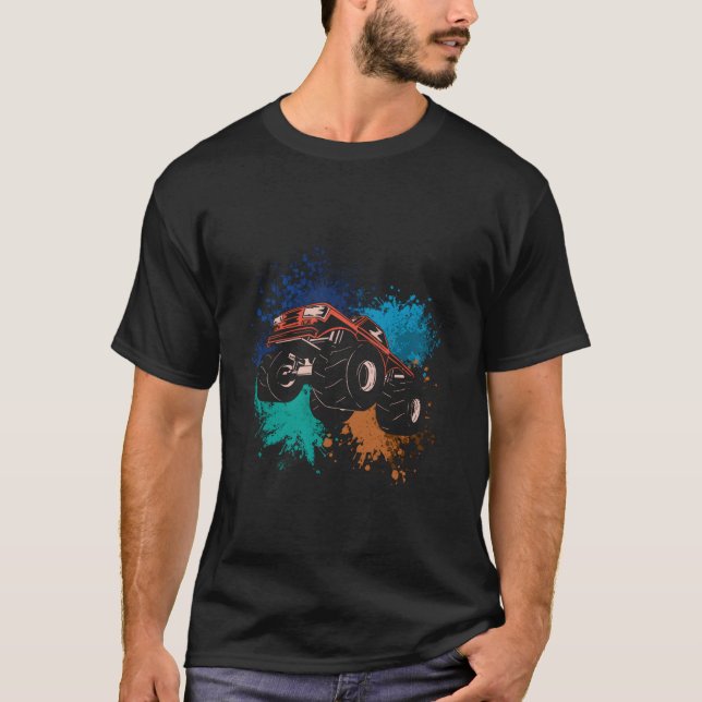 Camiseta Motocross Truck Ink Splash Sports Racer Motocross (Anverso)