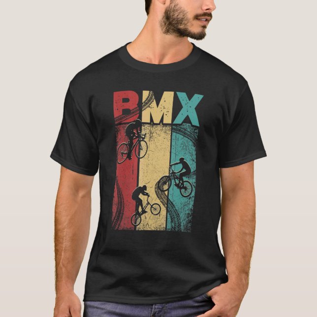 Camiseta Motocross vintage retro Bmx Bmx Rider (Anverso)
