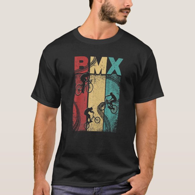 Camiseta Motocross vintage retro Bmx Bmx Rider (Anverso)