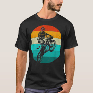 Camiseta Motocross Vintage Retro, Dirt Bike Gift Hombres y