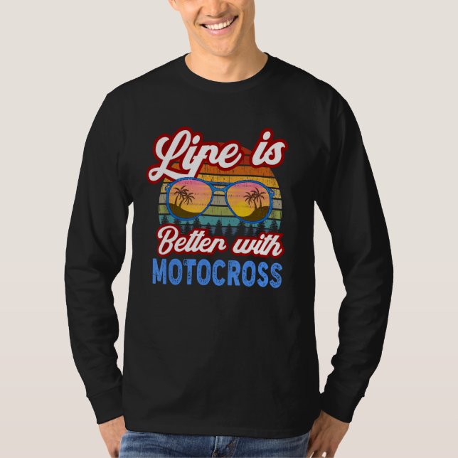 Camiseta Motocross   With Motocross  Saying (Anverso)