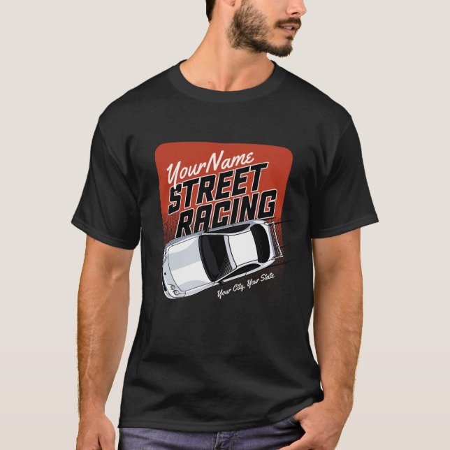 Camiseta Motodeporte de autocar de Carreras callejera perso (Anverso)