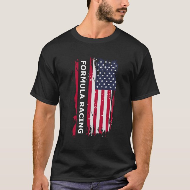 Camiseta Motodeporte de Carreras de Fórmula (Anverso)