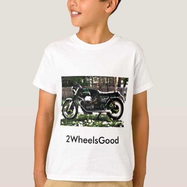Camiseta motoguzzi, niño de Moto Guzzi (Anverso)