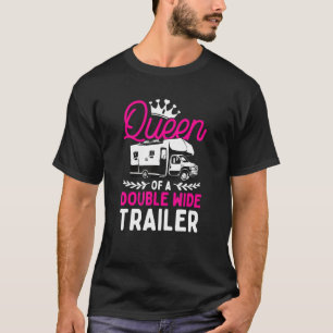 Camiseta Motohome Rv Camping Reina De Una Doble Amplitud
